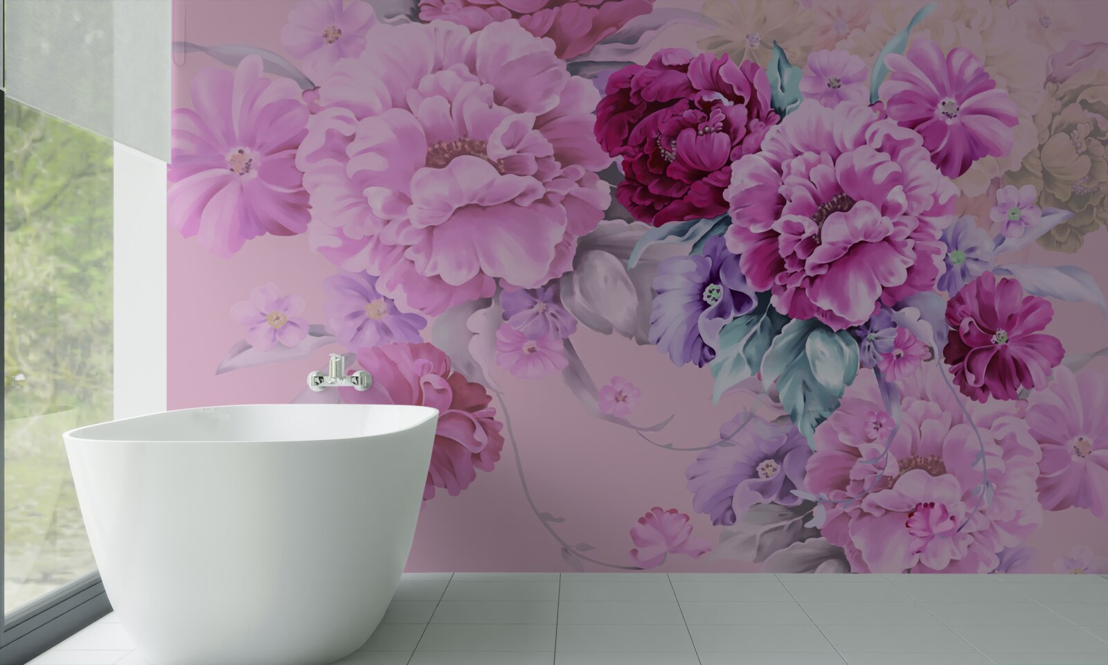 Фотошпалери Осінній букет в бузкових тонах