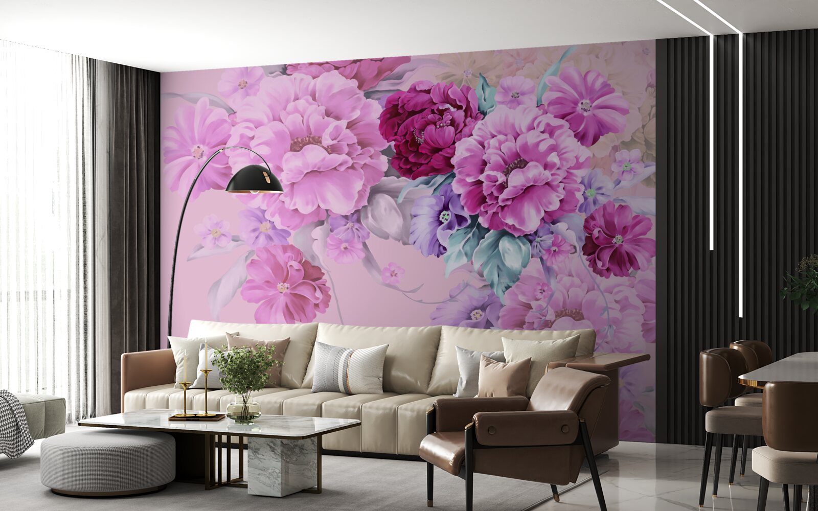 Фотошпалери Осінній букет в бузкових тонах