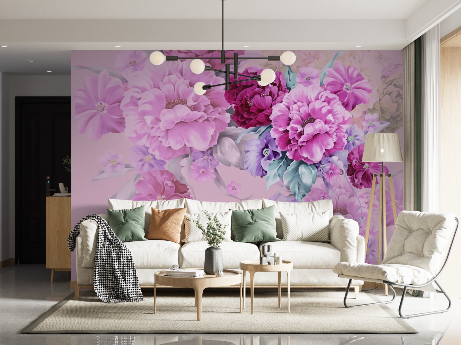 Фотошпалери Осінній букет в бузкових тонах