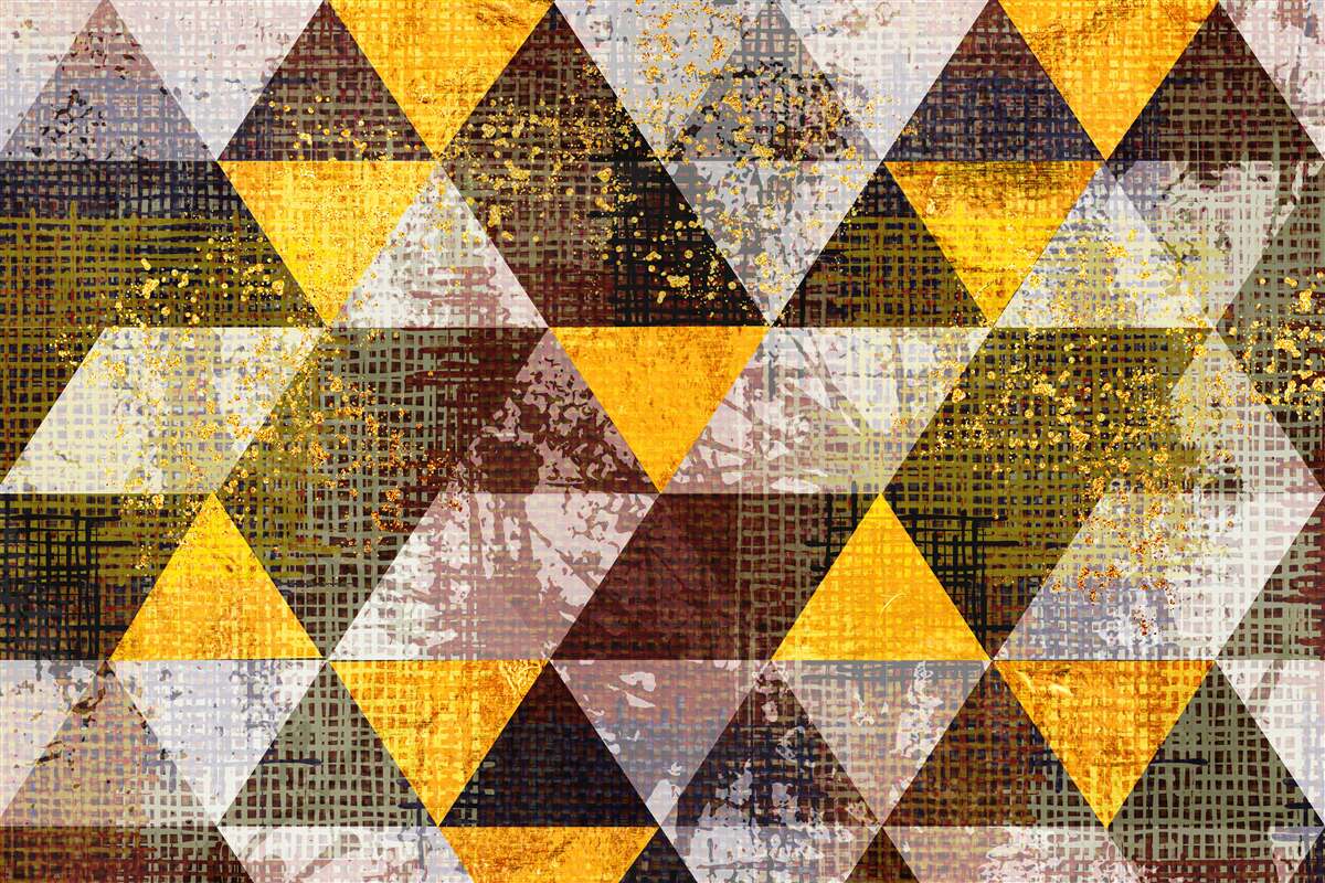 Фотошпалери різнокольорова структура ромба