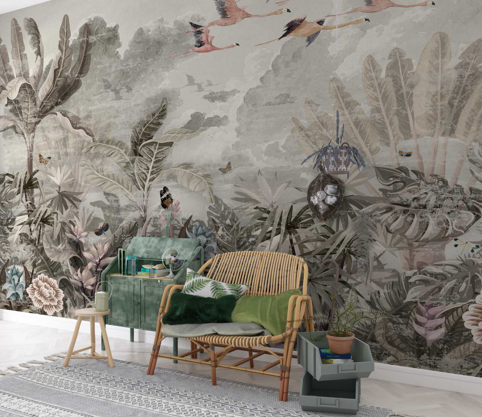 Фотошпалери птахи відлітають у пошуках нових місць проживання