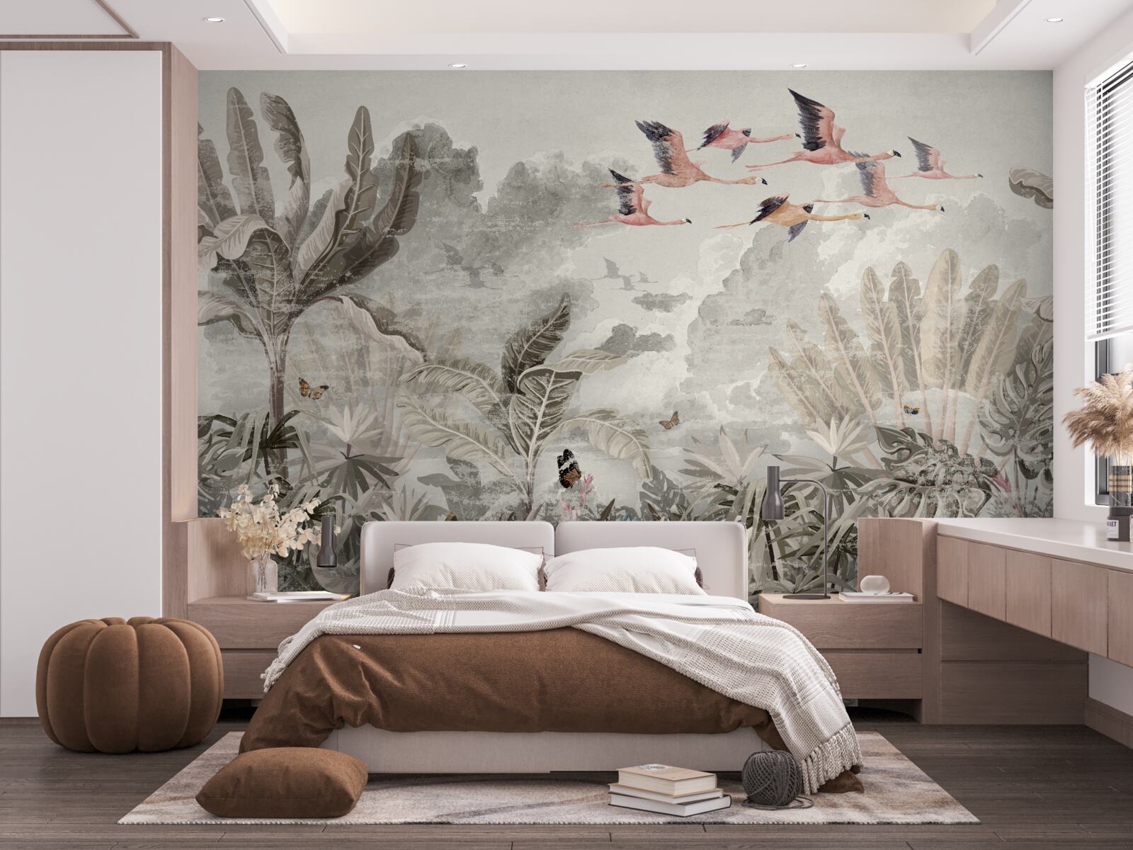 Фотошпалери птахи відлітають у пошуках нових місць проживання