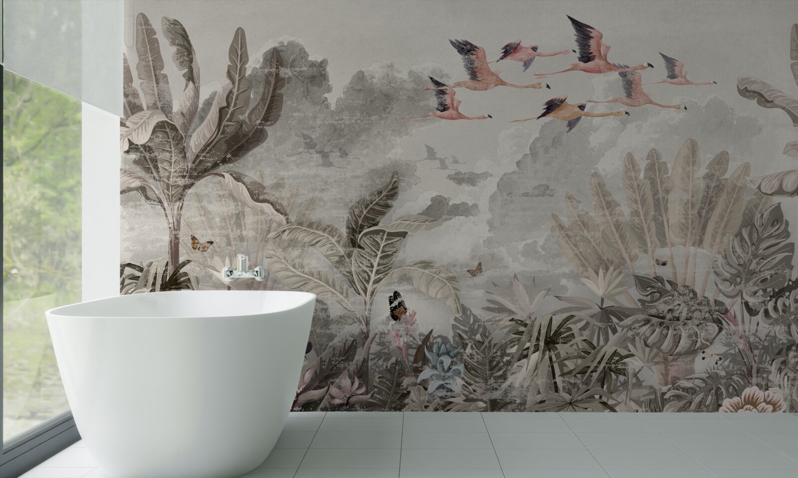 Фотошпалери птахи відлітають у пошуках нових місць проживання