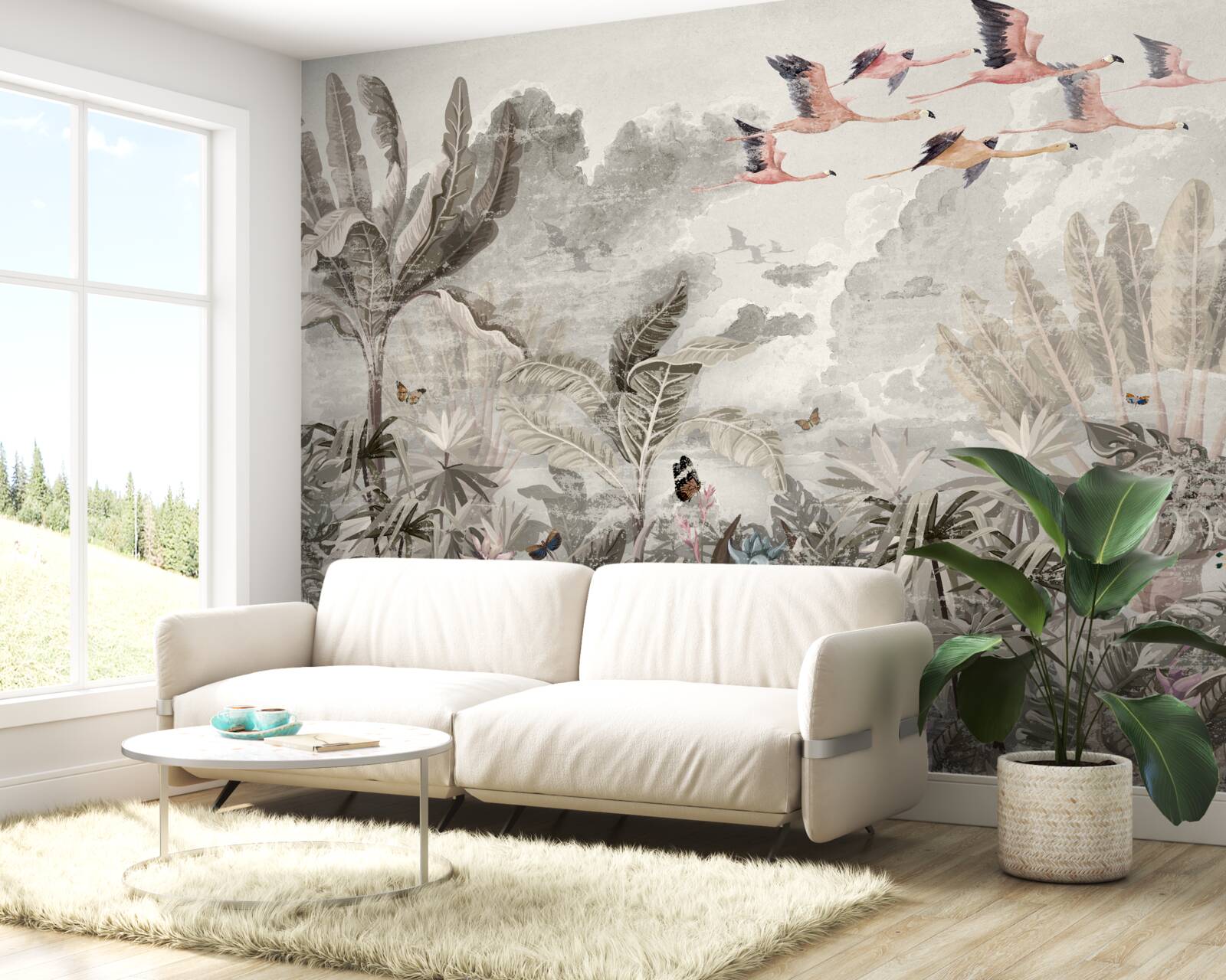 Фотошпалери птахи відлітають у пошуках нових місць проживання