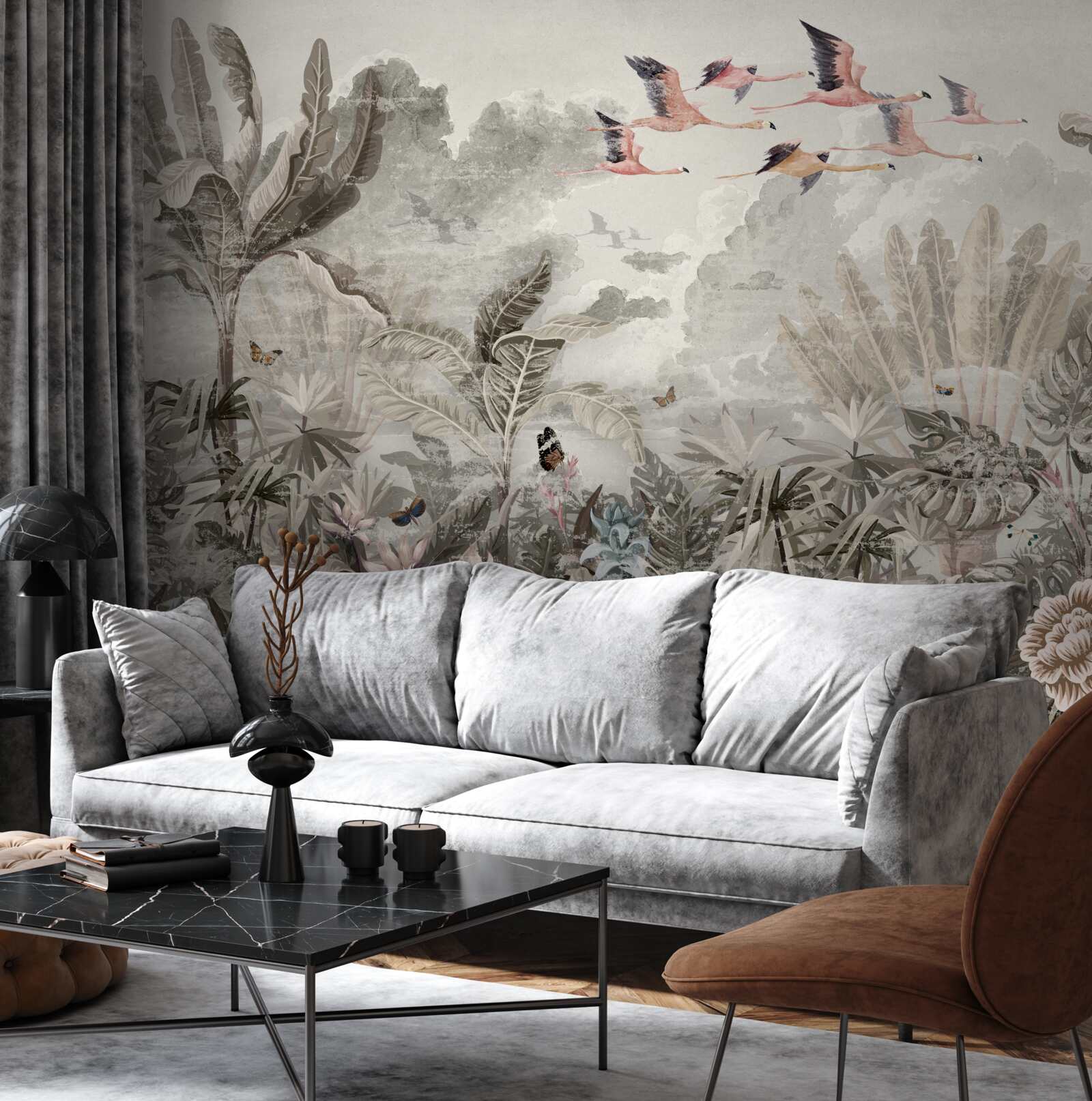 Фотошпалери птахи відлітають у пошуках нових місць проживання