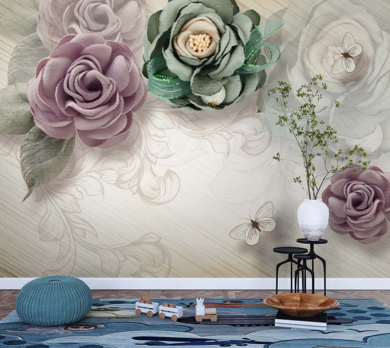 Фотошпалери унікальні мальовничі картини з троянд