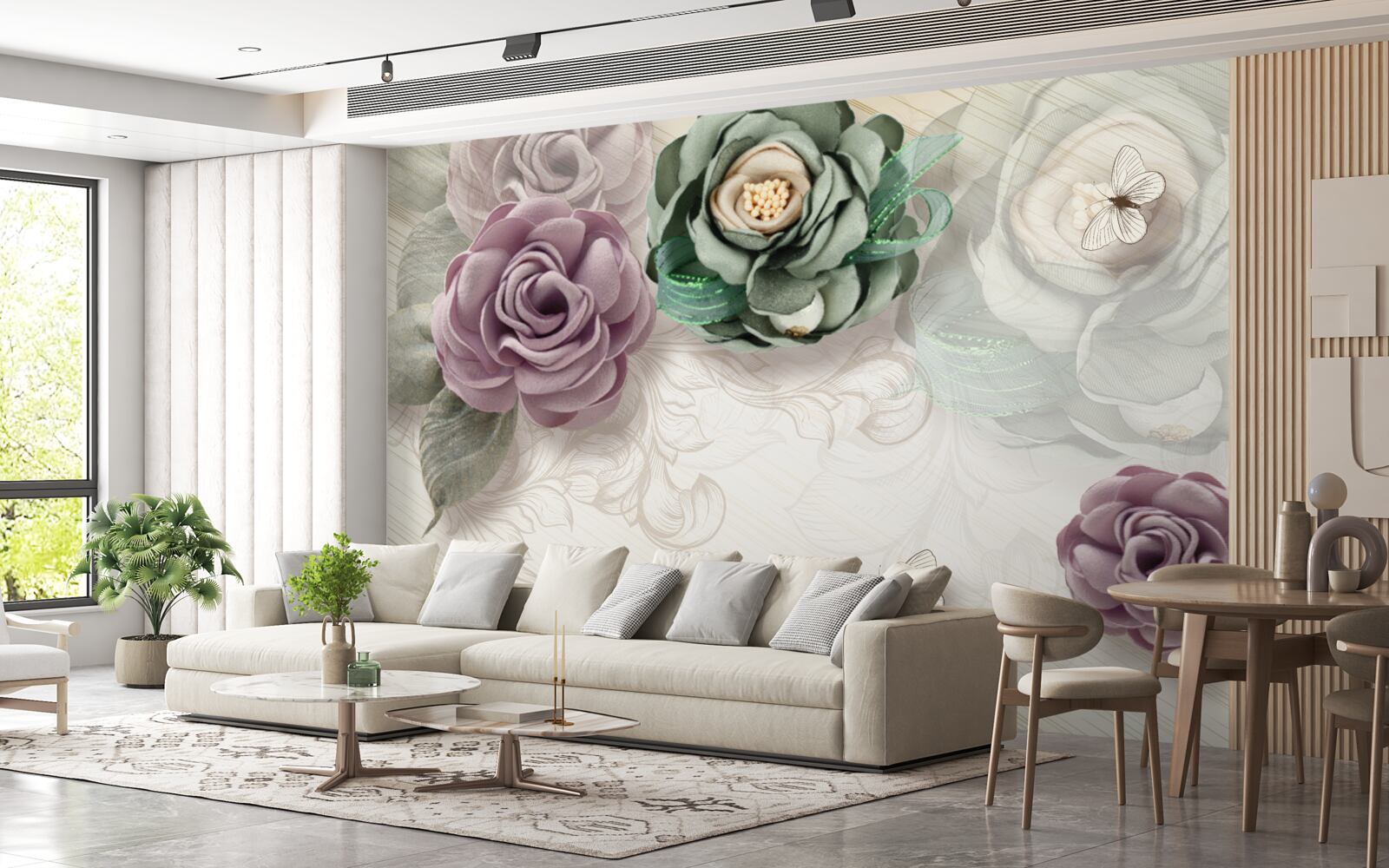 Фотошпалери унікальні мальовничі картини з троянд