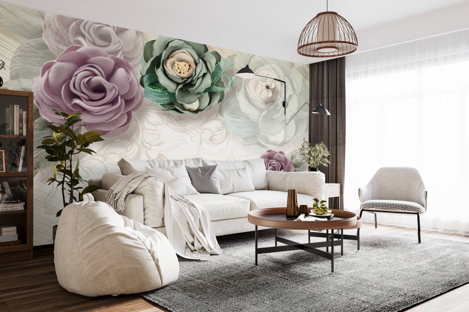 Фотошпалери унікальні мальовничі картини з троянд