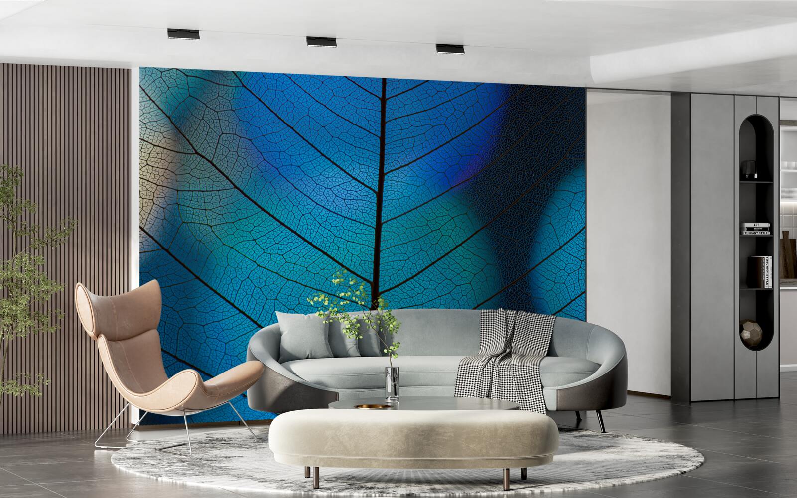 Фотошпалери дрібна, тонка структура листя