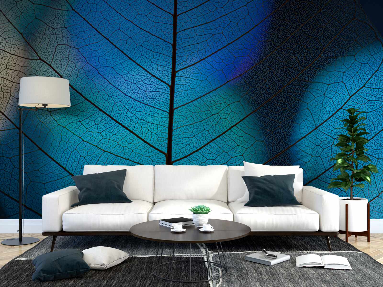 Фотошпалери дрібна, тонка структура листя