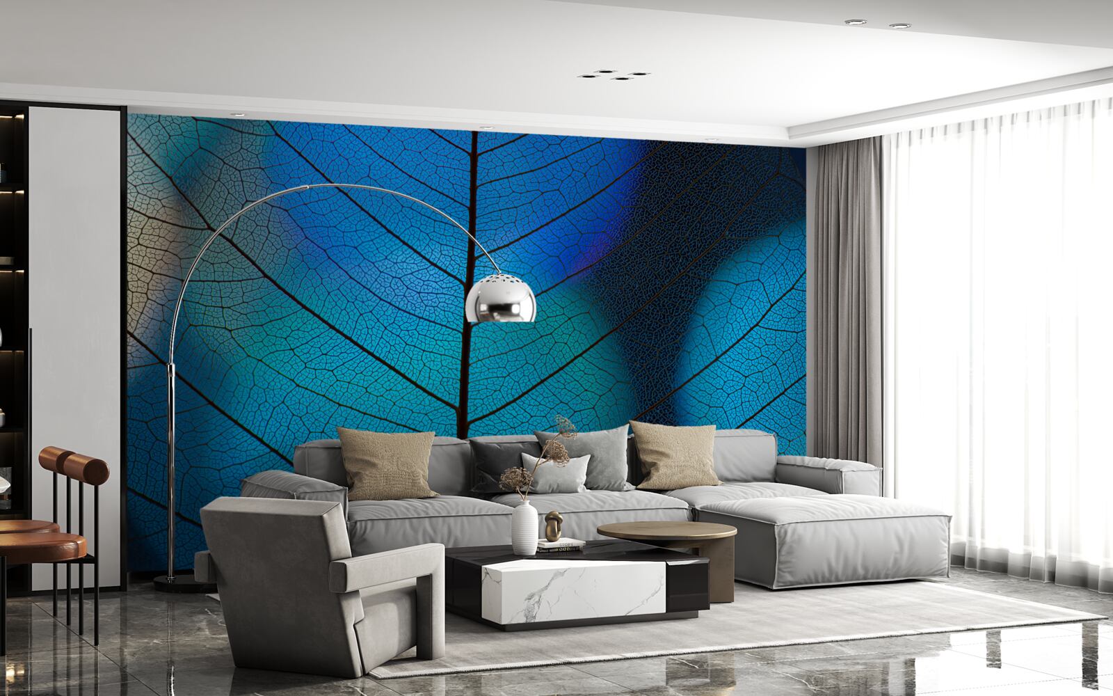 Фотошпалери дрібна, тонка структура листя