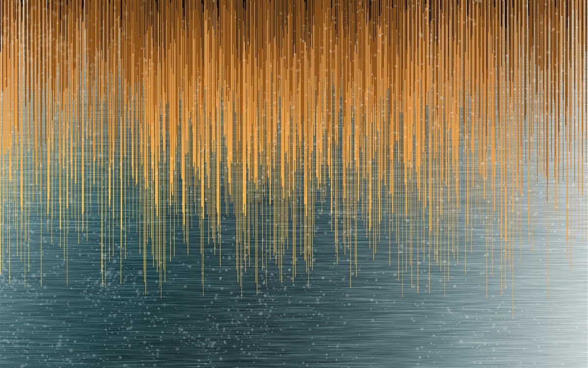 Фотошпалери вербові гілки в осінньому вбранні здіймаються над поверхнею води