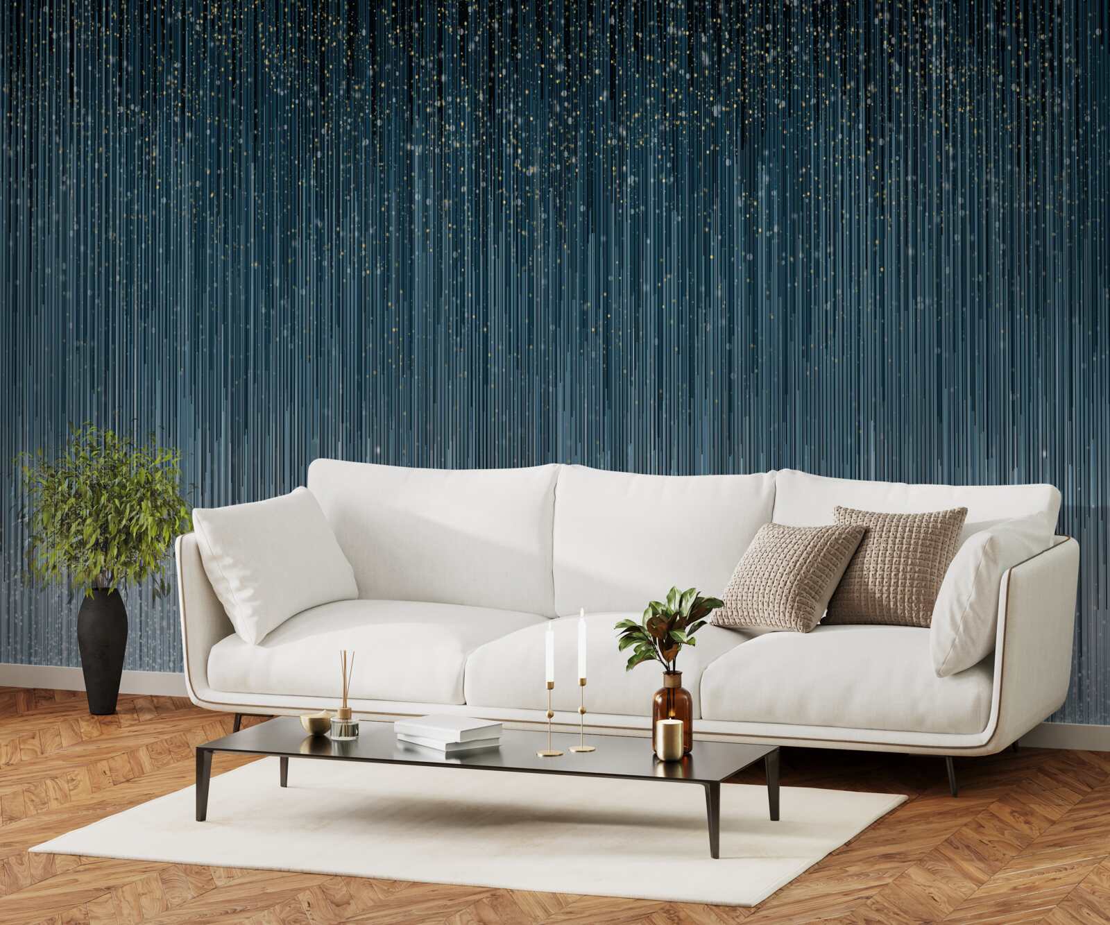 Фотошпалери сильний дощ вночі