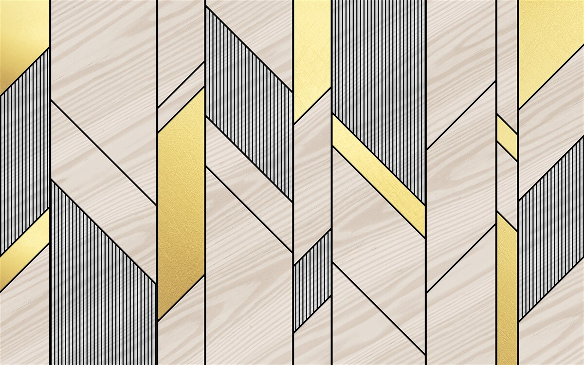 Фотошпалери золотисті вертикальні лінії