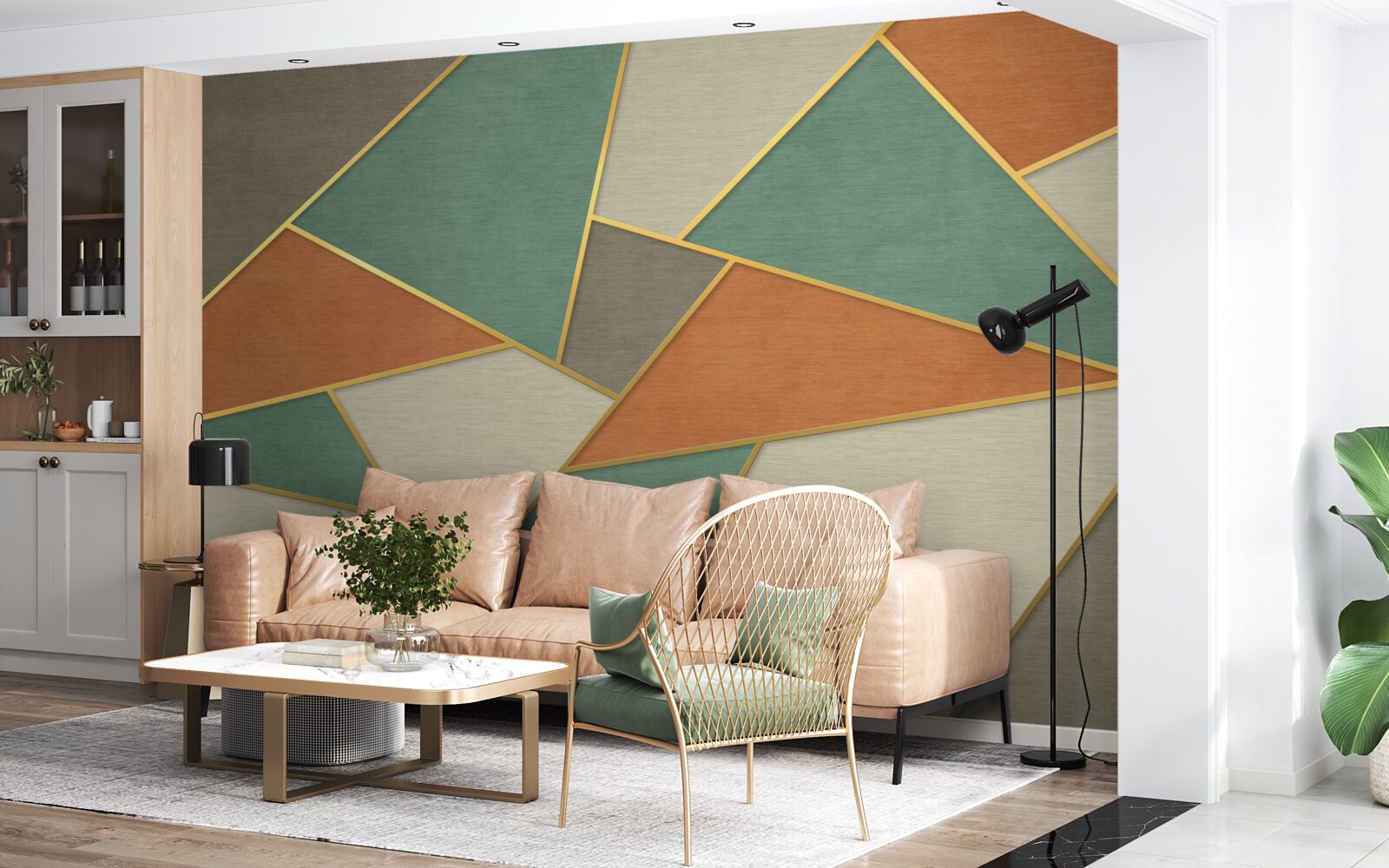 Фотошпалери пастельна мозаїка