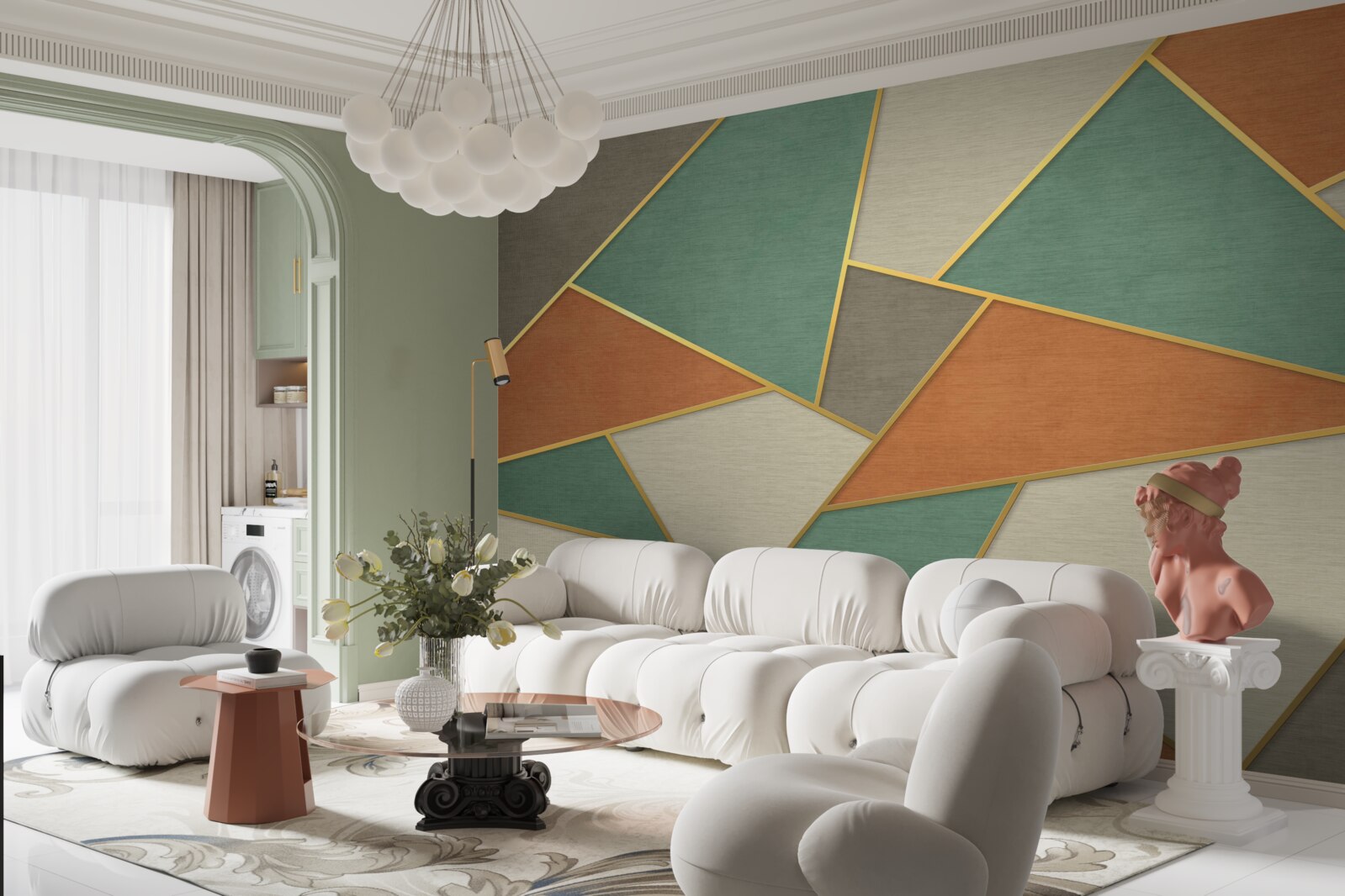 Фотошпалери пастельна мозаїка