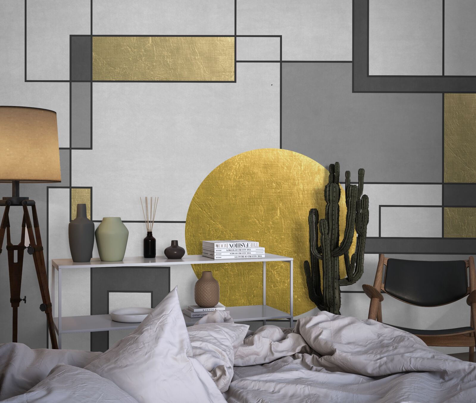 Фотошпалери золотий глобус на місці