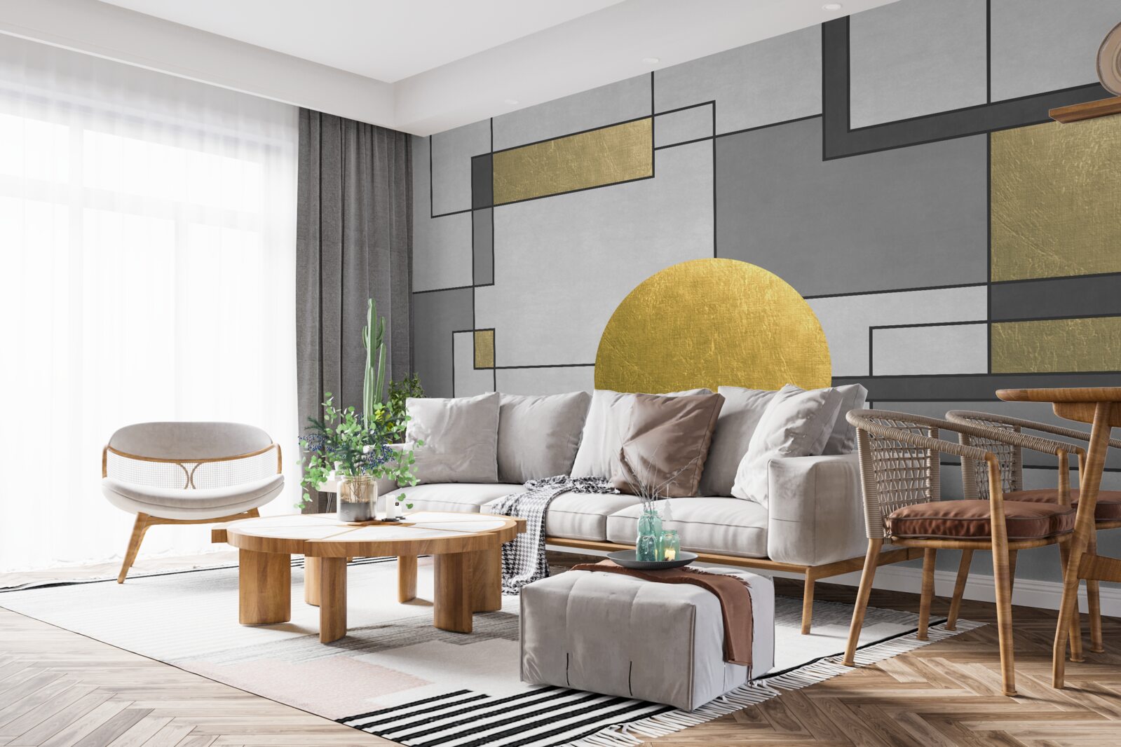 Фотошпалери золотий глобус на місці