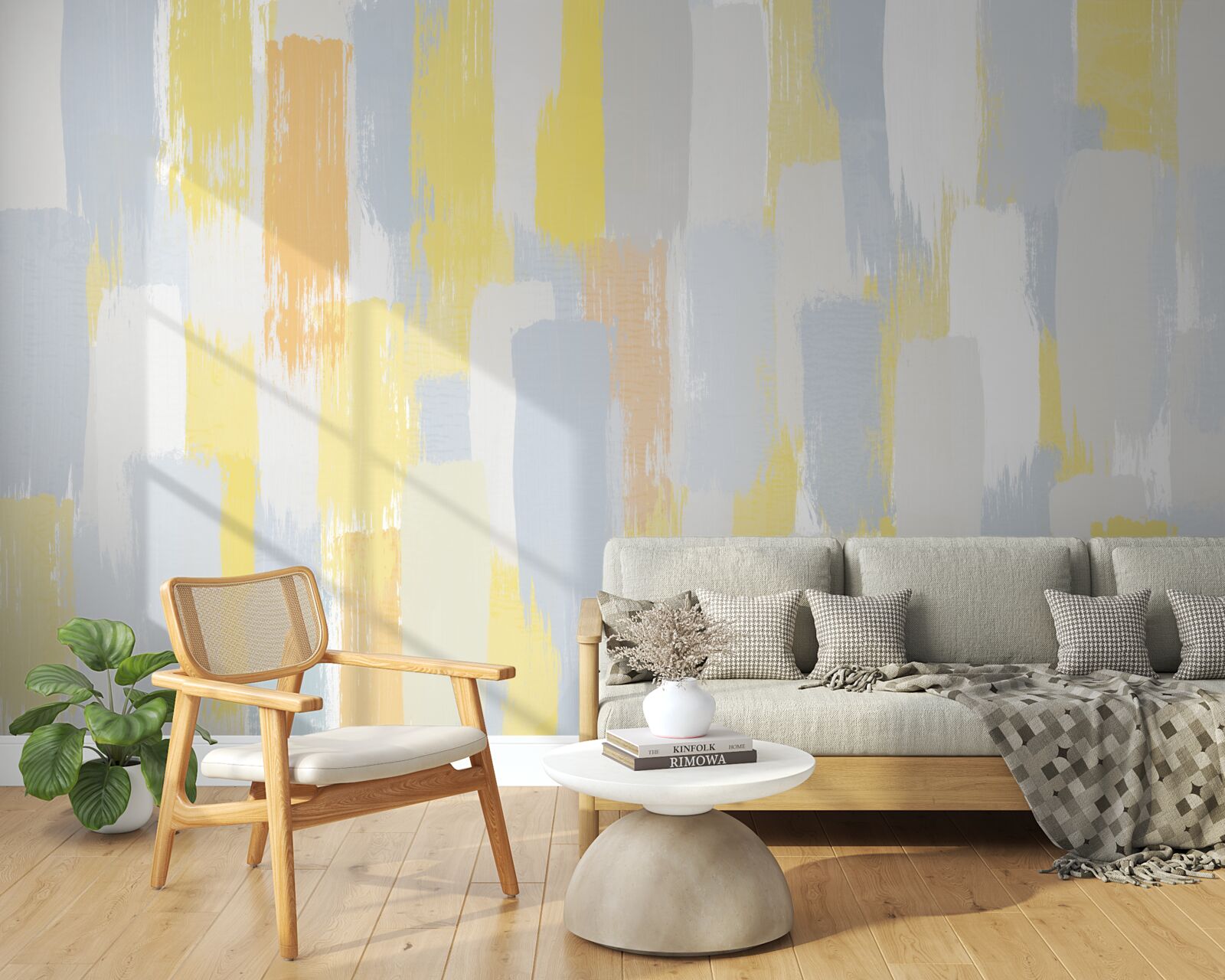 Фотошпалери золото і яскраві вертикальні лінії