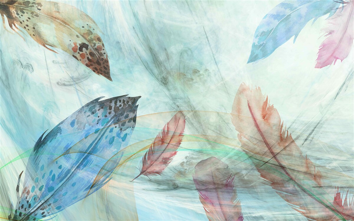 Фотошпалери яскраві ручки, пофарбовані аквареллю