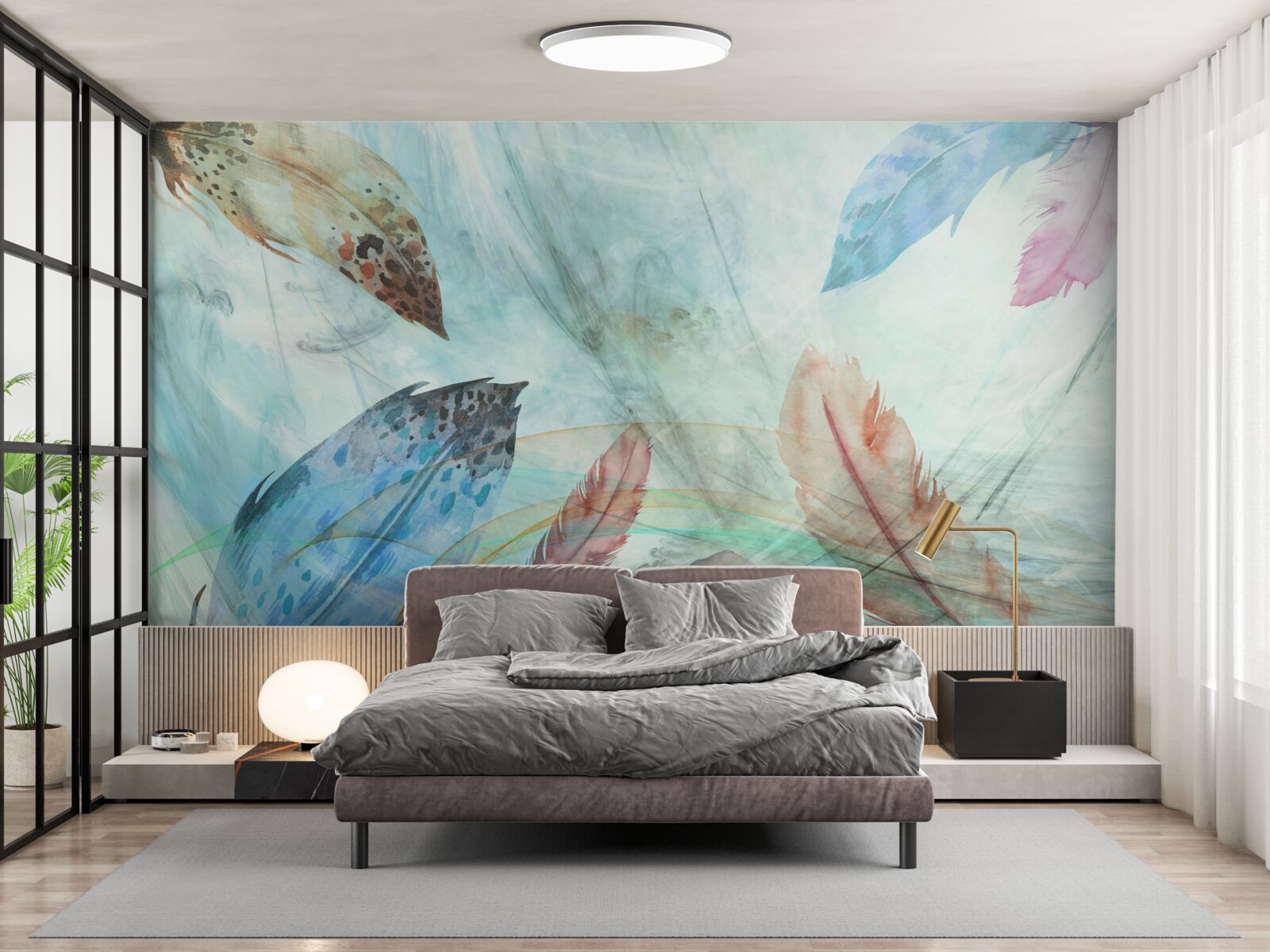 Фотошпалери яскраві ручки, пофарбовані аквареллю