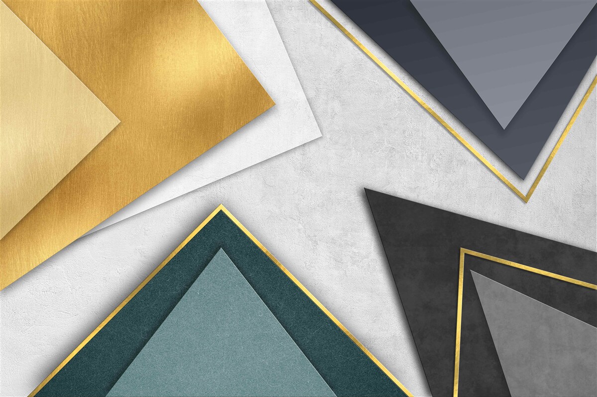 Фотошпалери трикутники різних відтінків