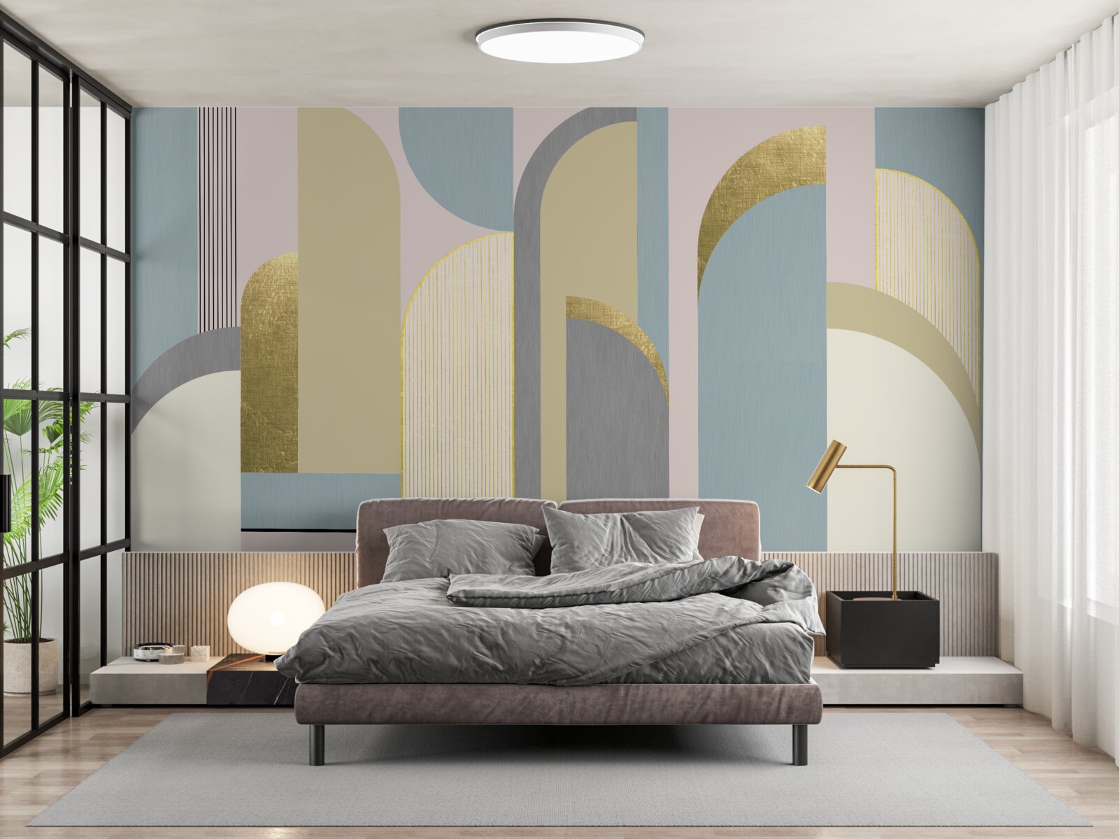 Фотошпалери арки з геометричними формами