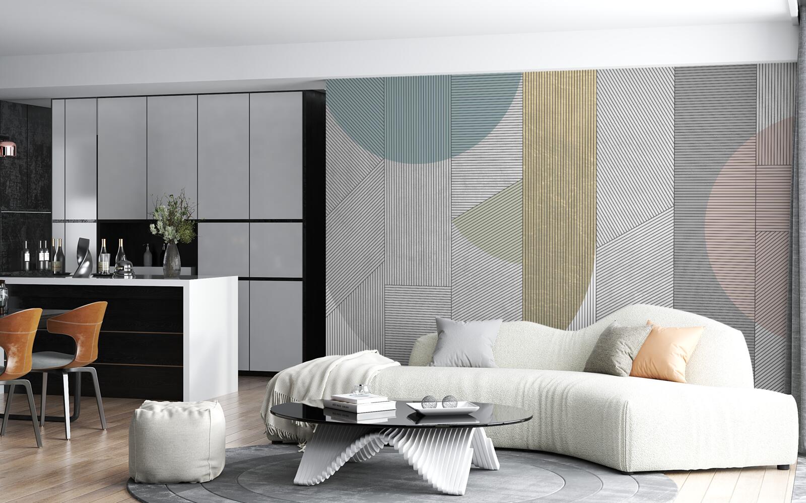 Фотошпалери змішана послідовність вертикальних і горизонтальних ліній