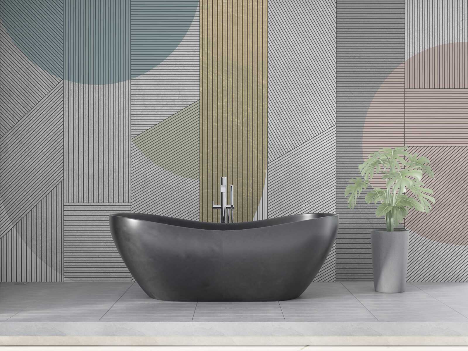 Фотошпалери змішана послідовність вертикальних і горизонтальних ліній