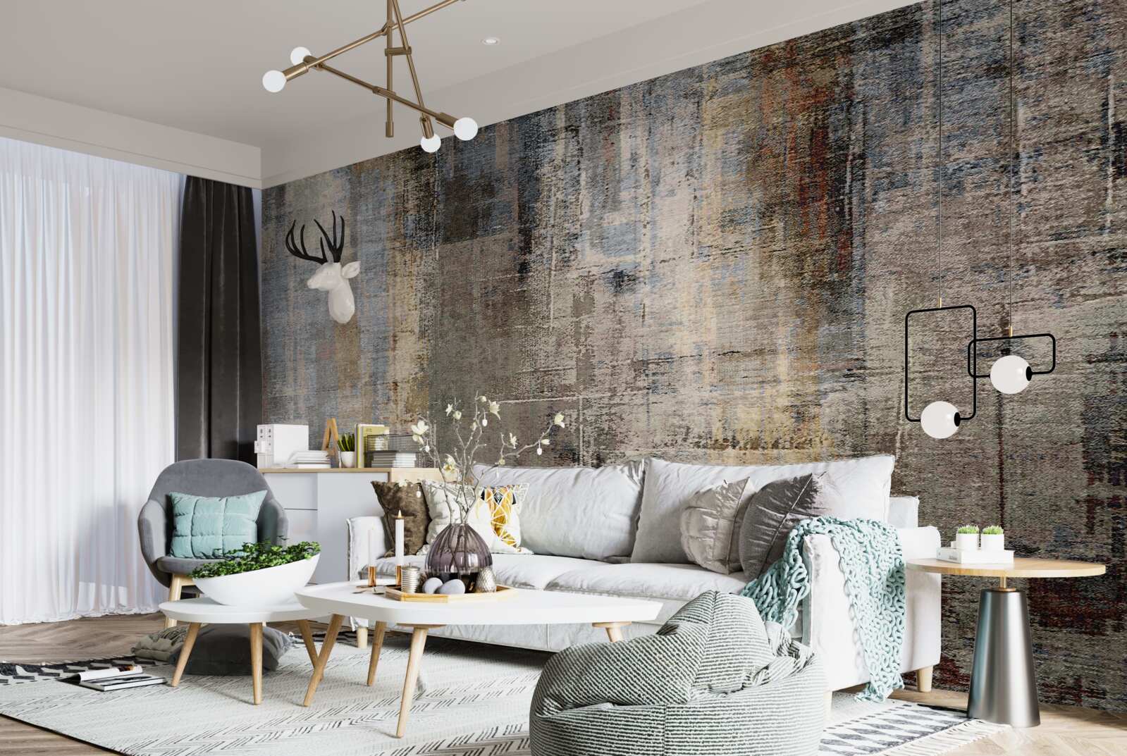 Фотошпалери дизайн індійського килима