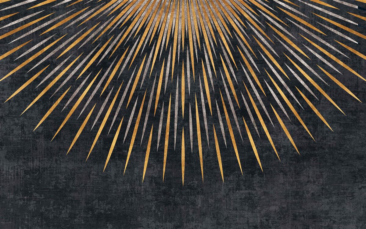 Фотошпалери сонячні промені на темному тлі