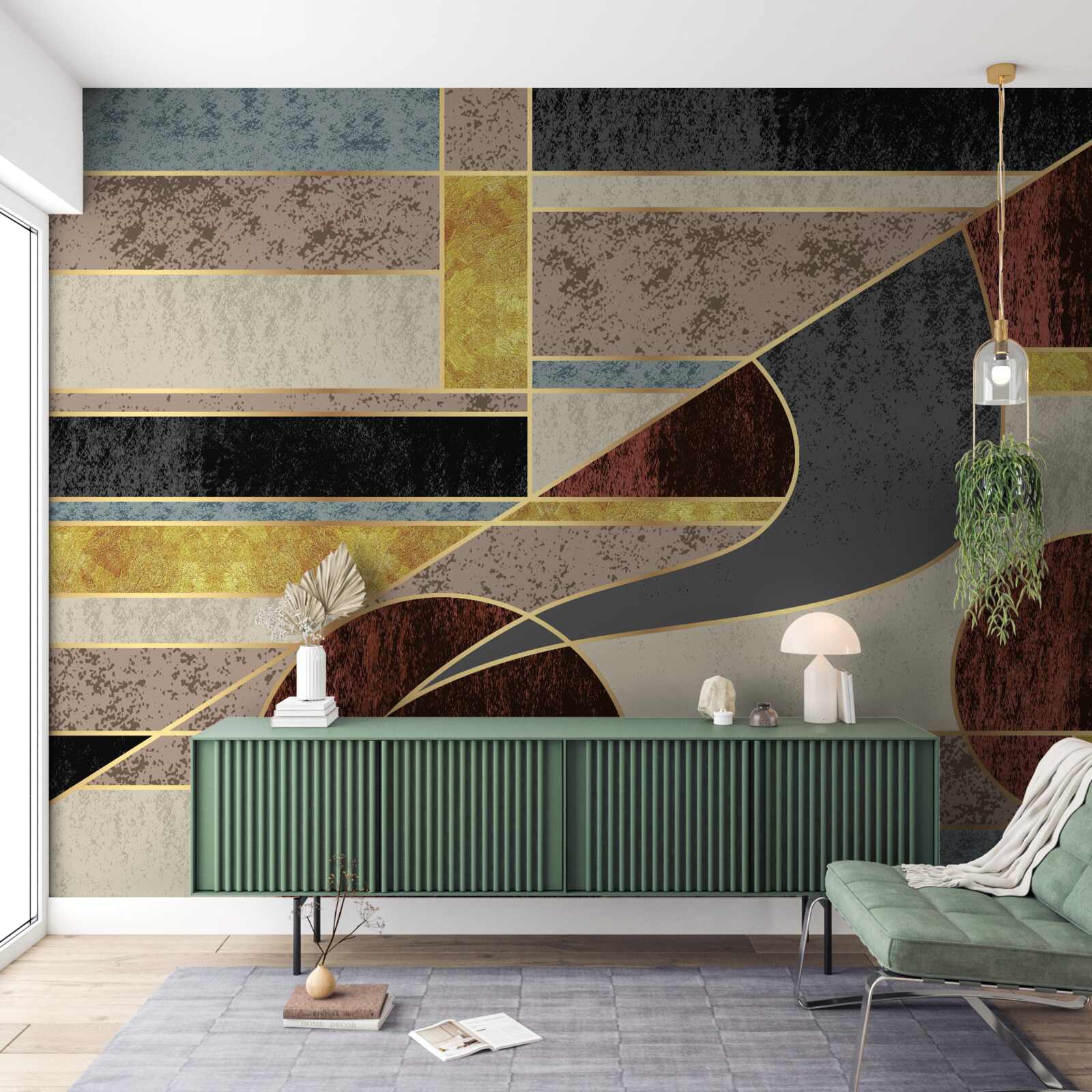 Фотошпалери колаж з різнокольорових елементів