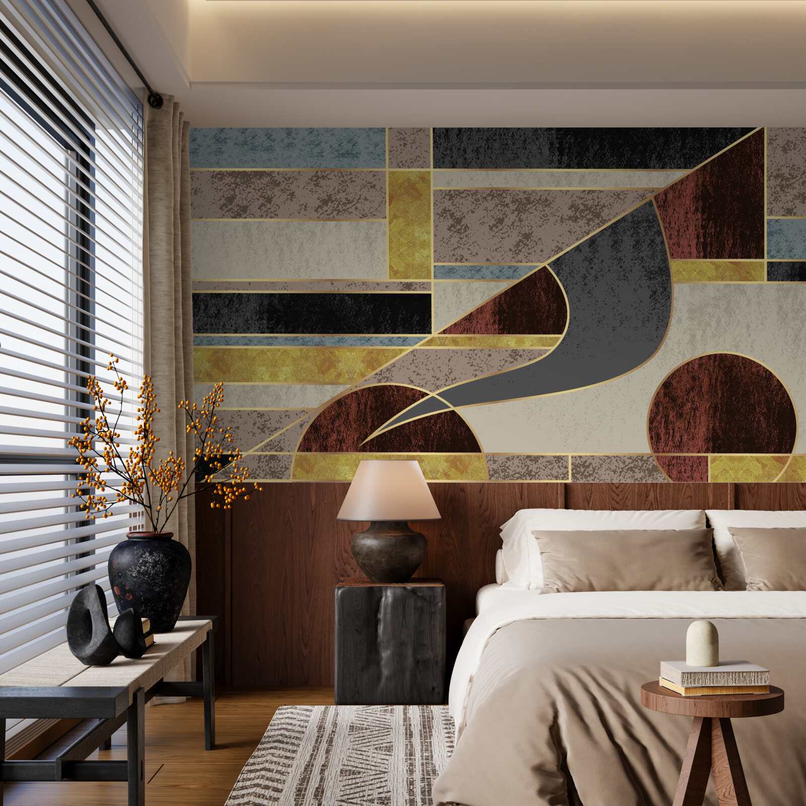 Фотошпалери колаж з різнокольорових елементів