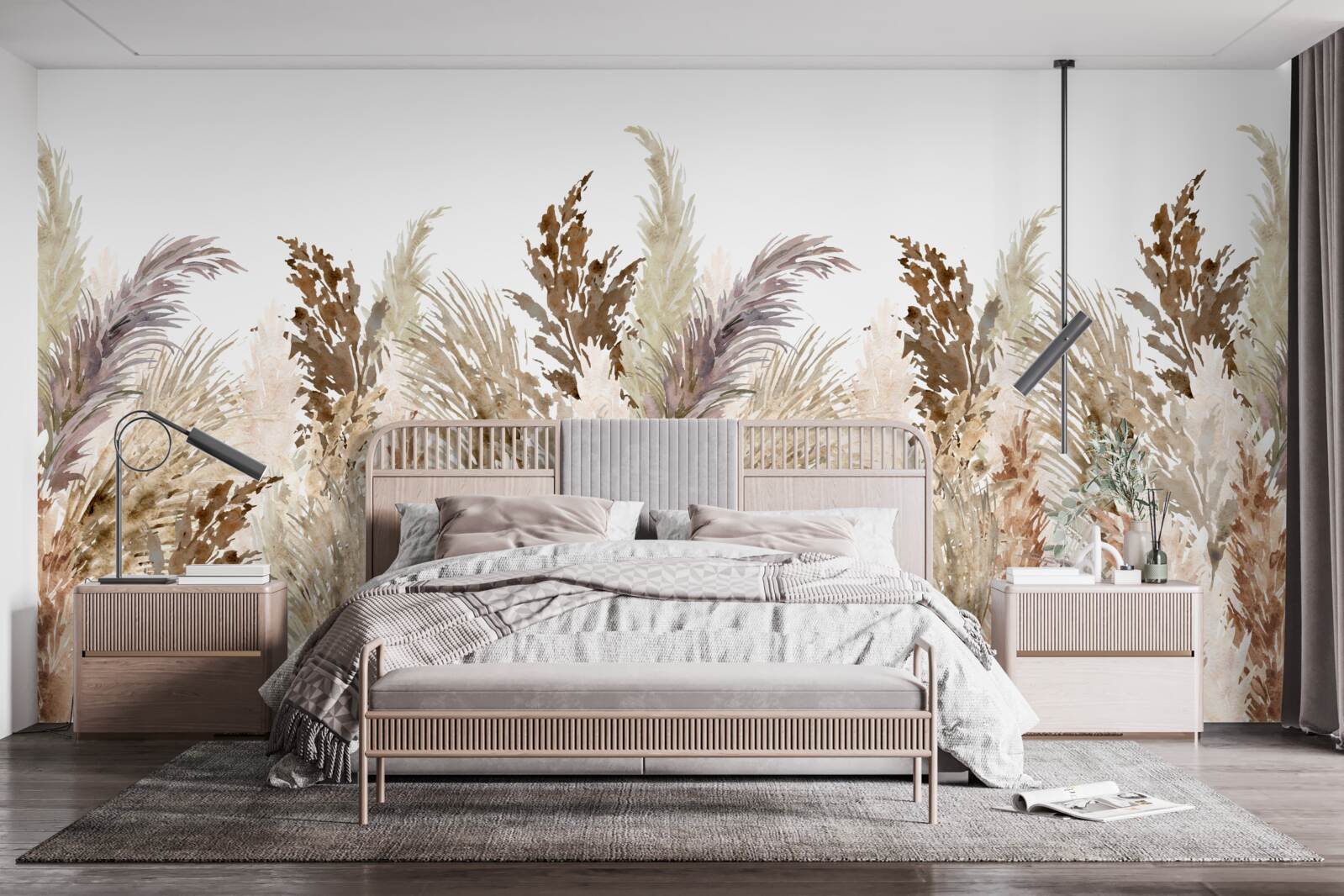 Фотошпалери поле, вкрите осіннім лугом