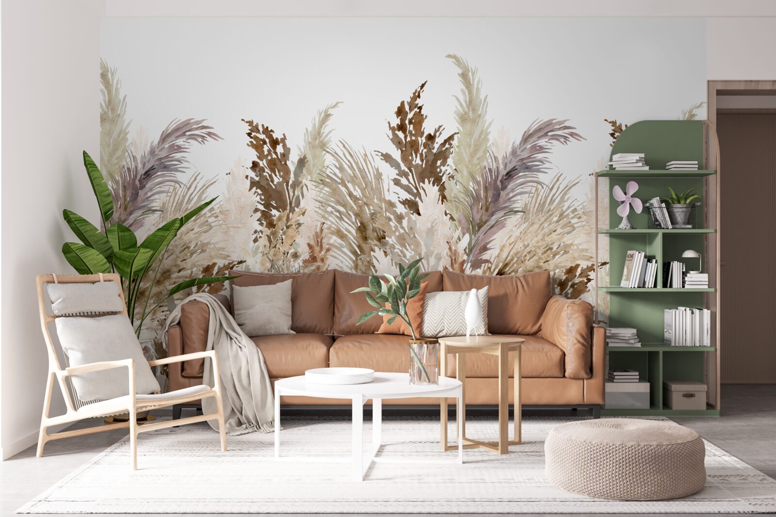 Фотошпалери поле, вкрите осіннім лугом