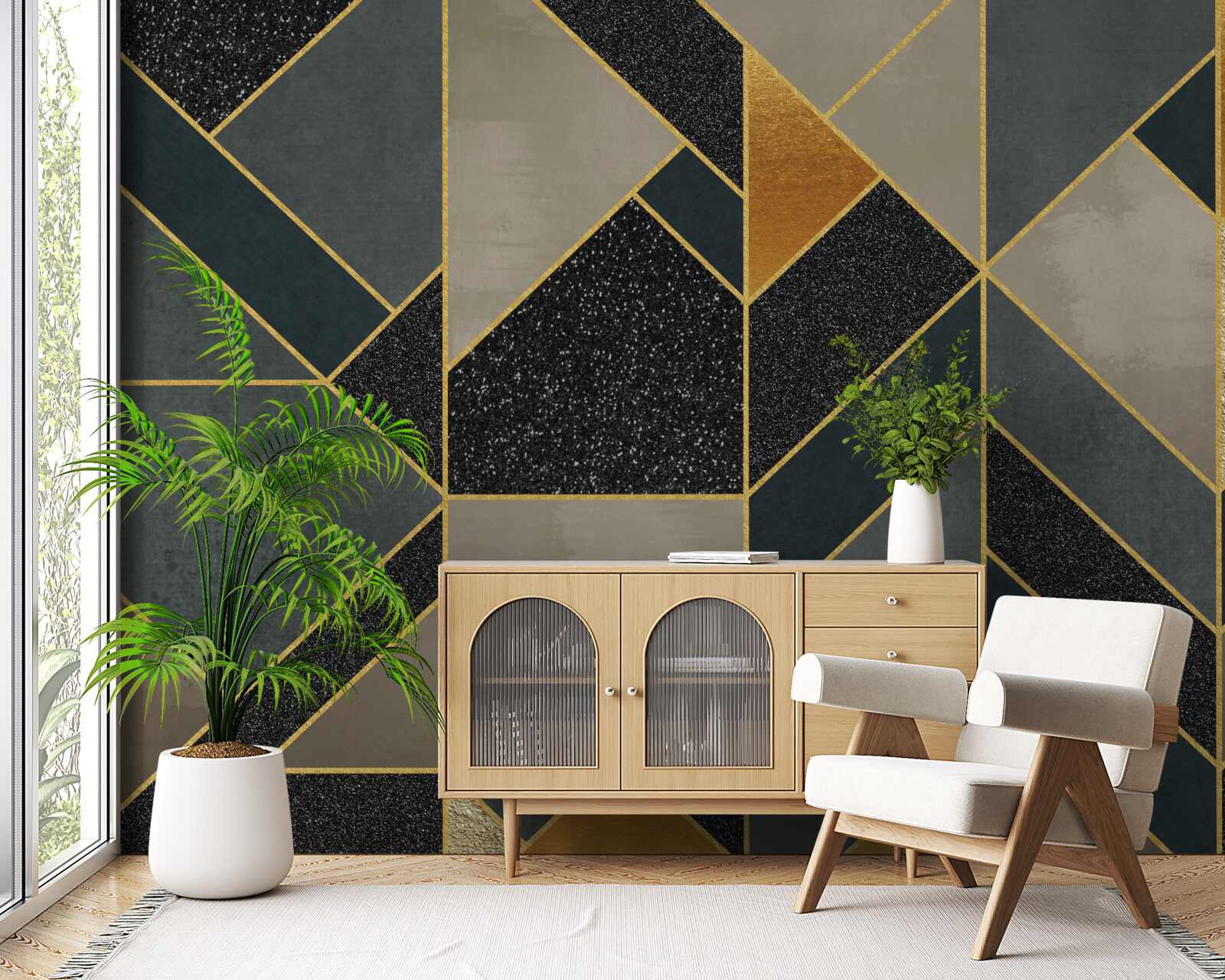 Фотошпалери мозаїка темного кольору