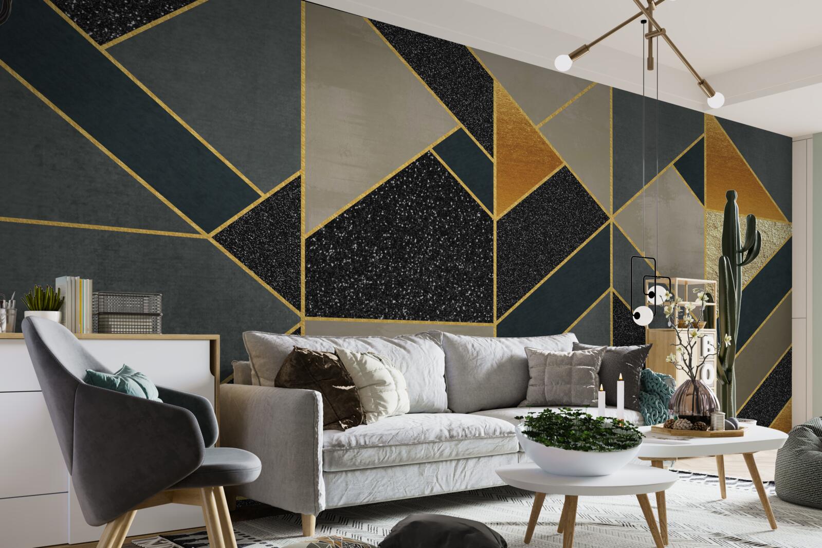 Фотошпалери мозаїка темного кольору