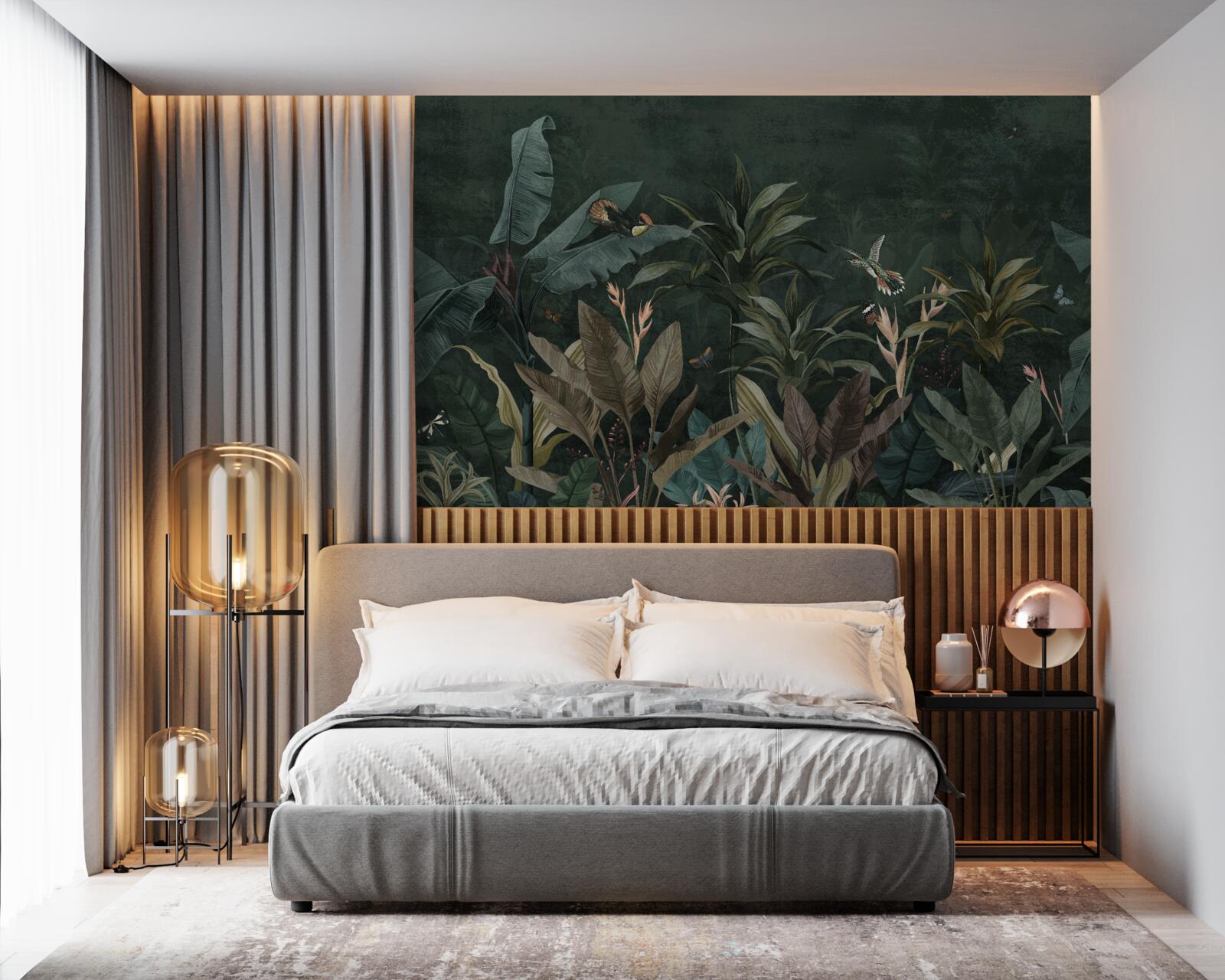 Фотошпалери тропічні джунглі вночі