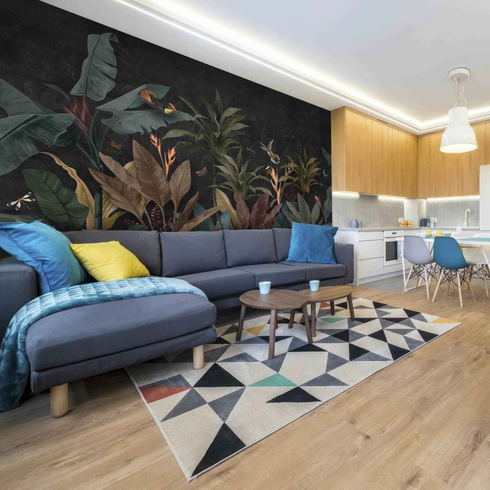 Фотошпалери джунглі оживають вночі