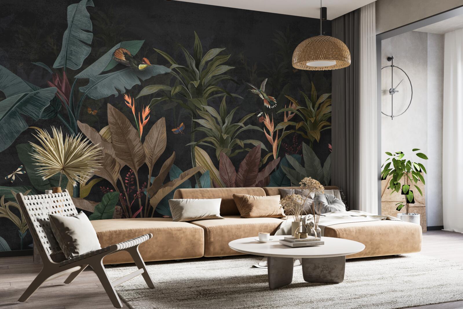 Фотошпалери джунглі оживають вночі