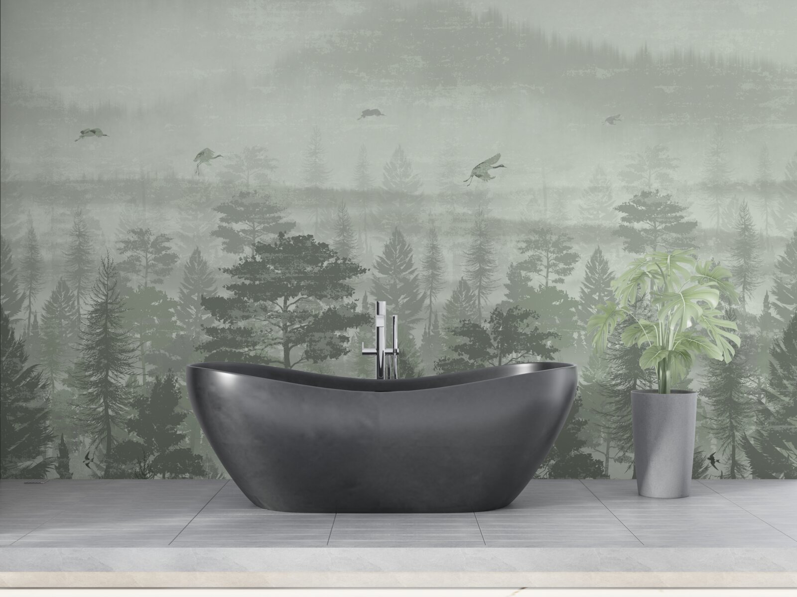 Фотошпалери тропічні ліси в періоди сильних дощів