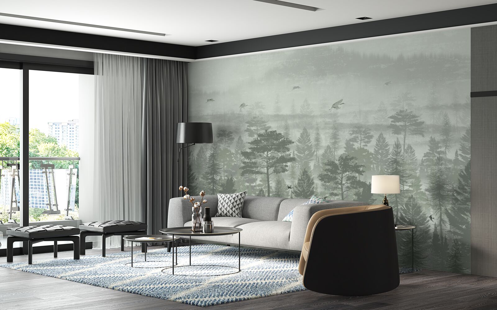 Фотошпалери тропічні ліси в періоди сильних дощів