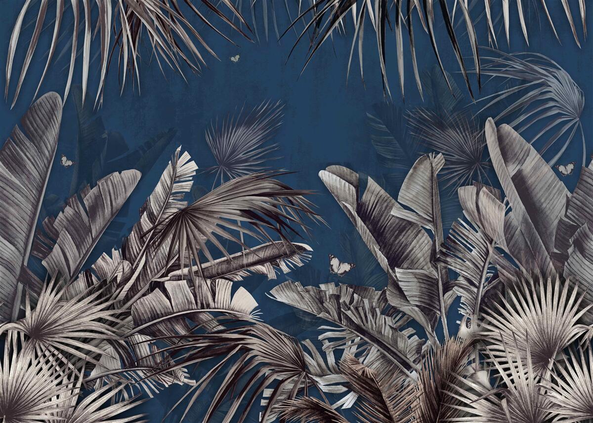 Фотошпалери ніч опускається на папороть