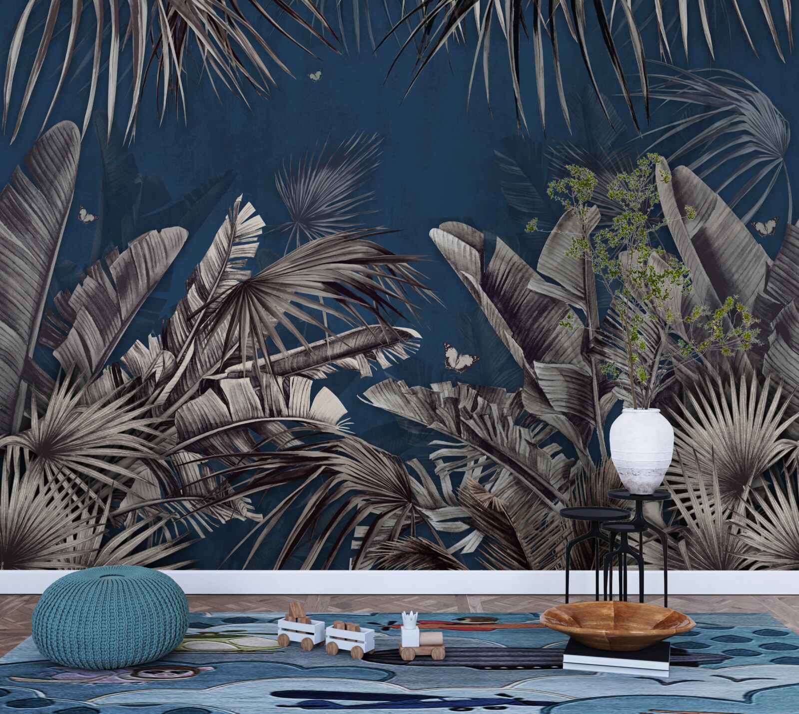 Фотошпалери ніч опускається на папороть