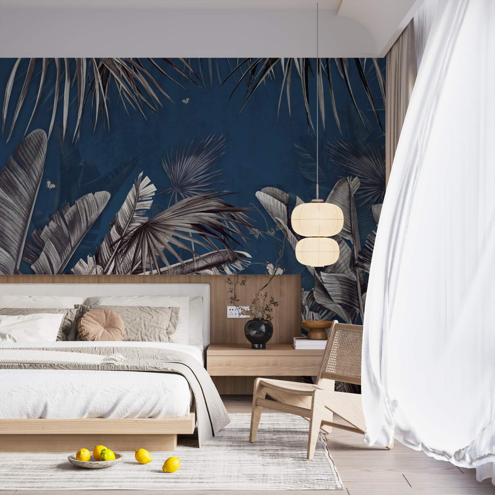 Фотошпалери ніч опускається на папороть