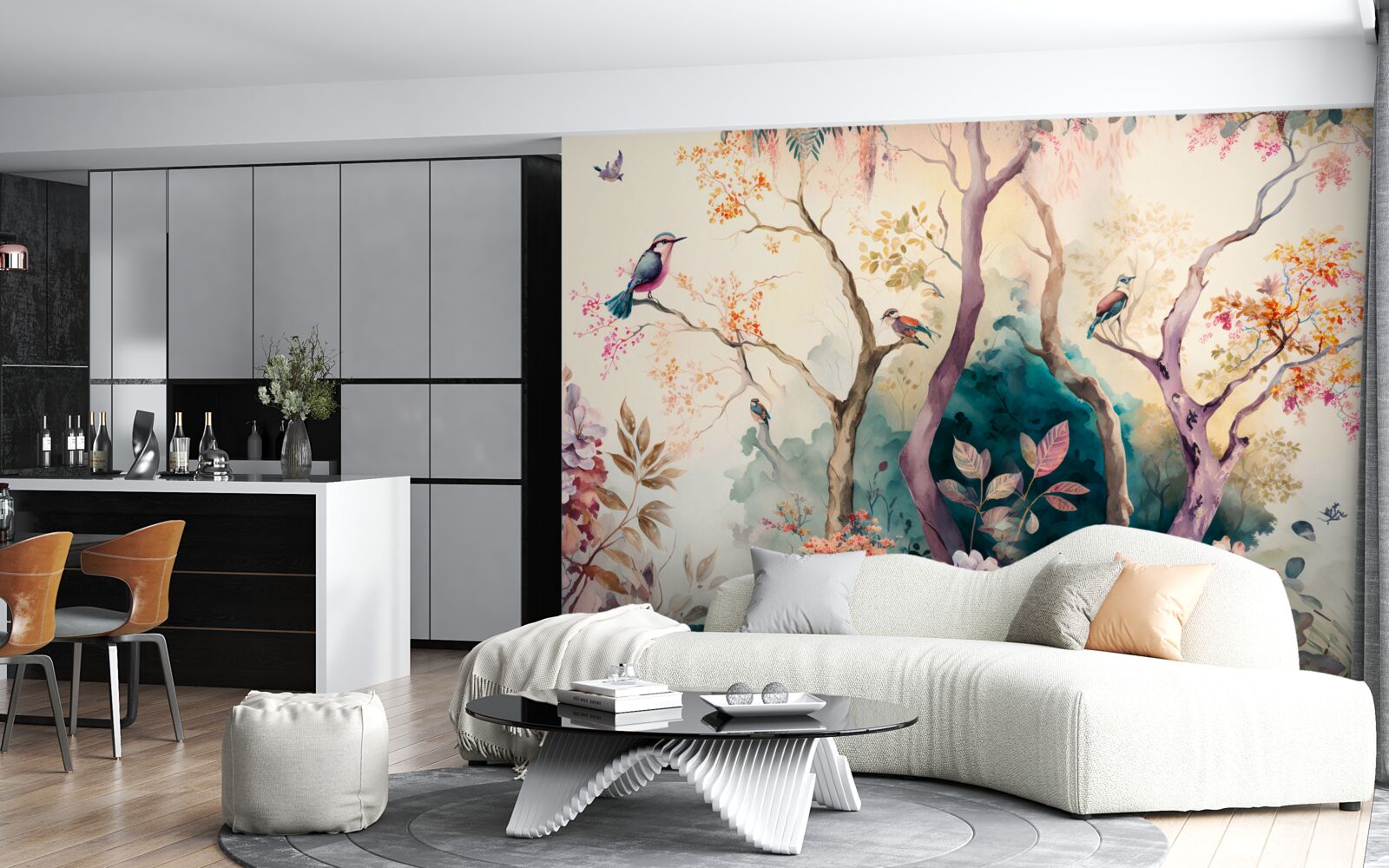 Фотошпалери птахи вітають осінь