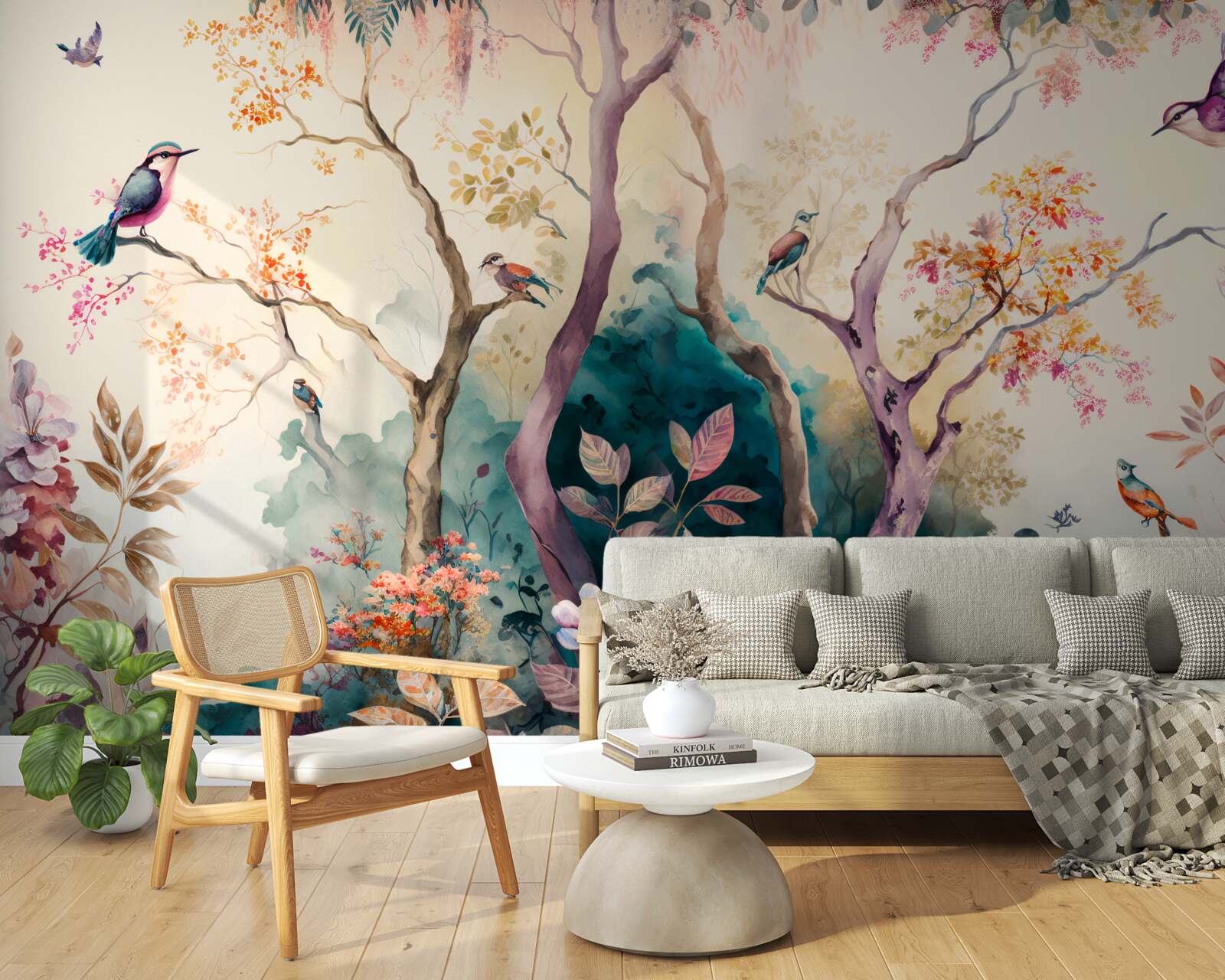 Фотошпалери птахи вітають осінь