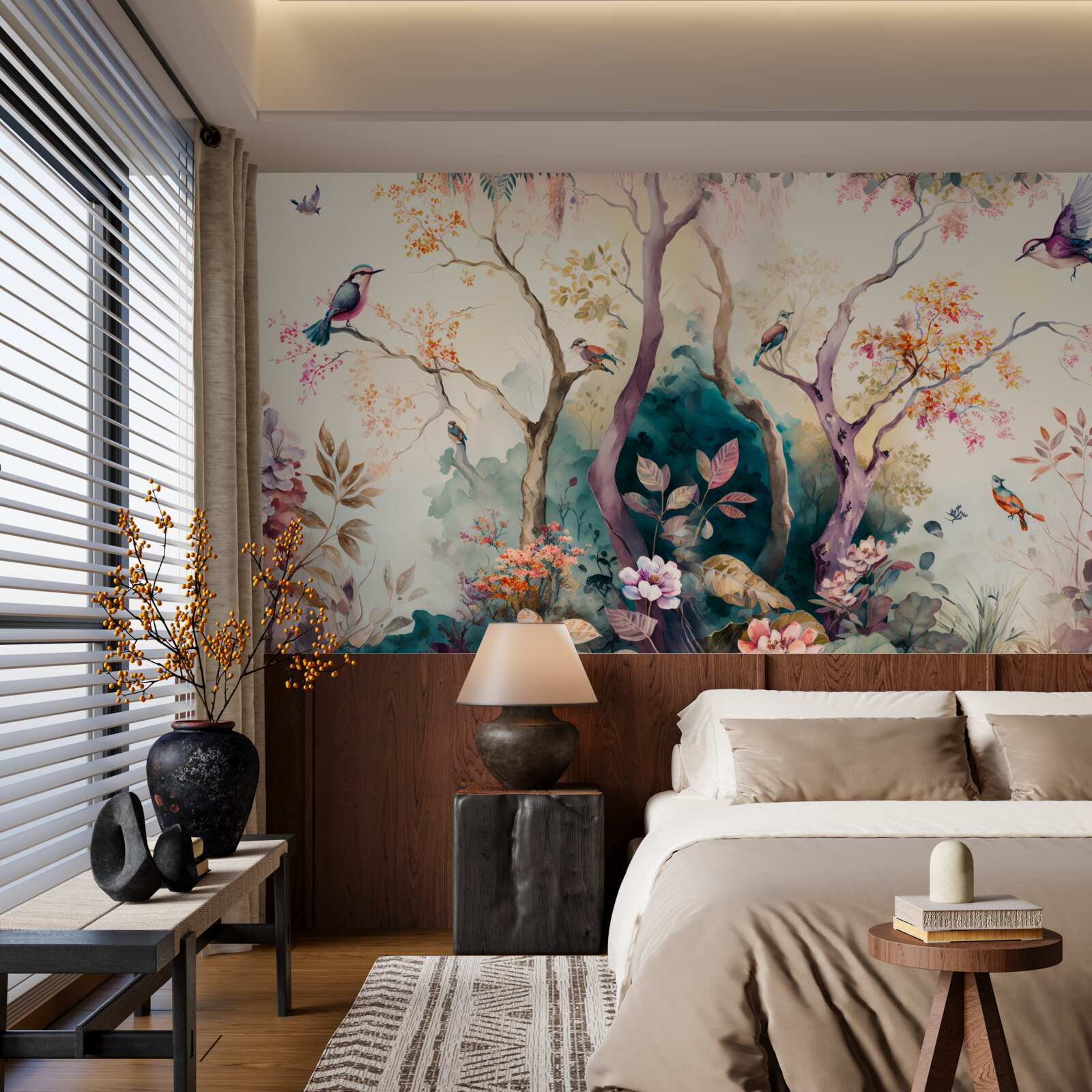 Фотошпалери птахи вітають осінь