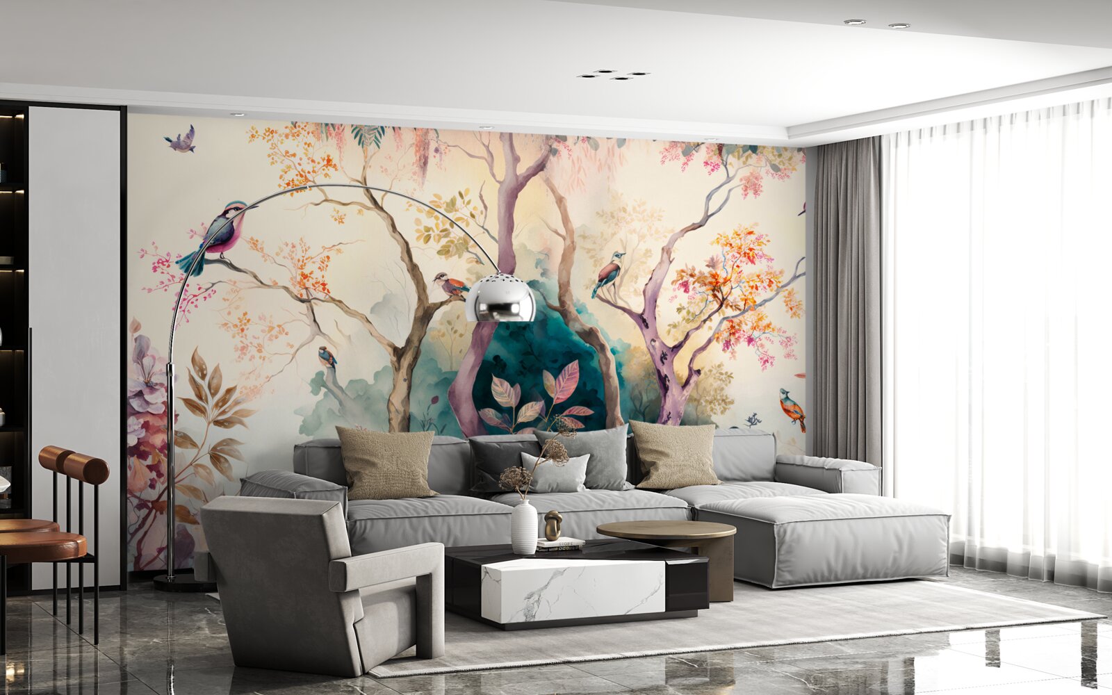 Фотошпалери птахи вітають осінь