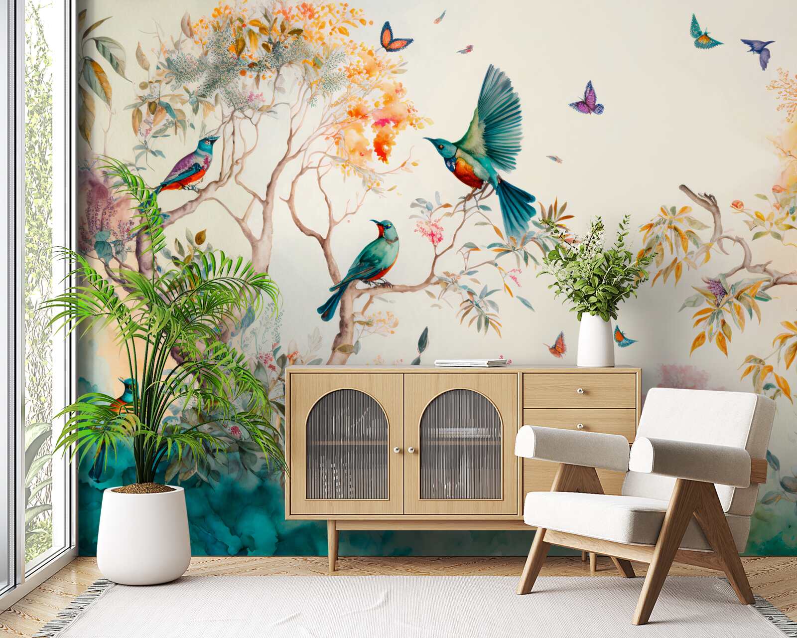 Фотошпалери рай для авіаносців розташований у верхівках дерев